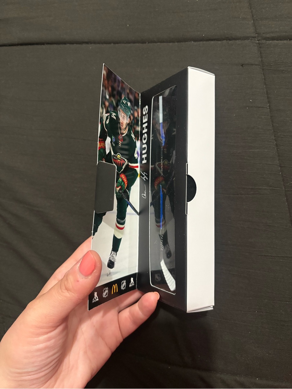 Quinn Hughes Minnesota Wild NHL/McDonalds Mini Stick (2026)